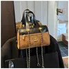 Bolso de Mano Acolchado de Ante Retro Transfronterizo para Mujer 2025 Nuevo Estilo Coreano con Cadena para Hombro y Parches Bolso Cruzado