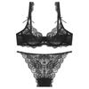 Sutiã plus size feminino de renda sexy de alta qualidade conjunto de lingerie peito grande pequeno popular Amazon ebay