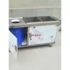 Carrito de Colección de Comida de Acero Inoxidable Comercial Cantina Cocina Mesa de Residuos Vajilla Tazón Clasificación Cubo de Reciclaje de Desechos Mesa de Recolección de Comida Carrito de Colección