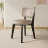 Silla de Comedor de Madera Maciza para Uso Doméstico, Silla Moderna Estilo Crema con Cojín Suave, Taburete de Comedor, Silla de Reunión para Hotel, Silla de Comedor de Lujo Ligero con Respaldo, Silla Infantil