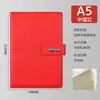 Cuaderno de Negocios A5 Color Sólido Cinta Hebilla Lincoln Cuaderno Engrosado para Conferencias Hebilla Magnética Set de Caja de Regalo Venta al por Mayor