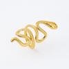Europa y Estados Unidos suministro transfronterizo joyería de acero inoxidable personalidad titanio acero forma de serpiente apertura ajustable anillo para hombre comercio exterior