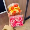 Banda de goma para niños, cuerda elástica para el cabello, trenza para niña pequeña, anillo de toalla de color caramelo, anillo para el cabello para el pulgar de niña pequeña