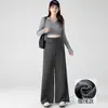 Pantalones de maternidad para principios del embarazo, nuevos pantalones de pierna ancha a rayas con cordón y soporte para el vientre de cintura alta para primavera y otoño, adecuados para el embarazo y el posparto, casuales y adelgazantes