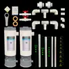 Separador de Heces de Peces Qi Lu Inodoro para Peces Colector de Heces de Acuario Filtro de Fondo Debajo del Filtro Cámara de Sedimentación de Heces de Peces Externa
