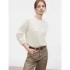 Tienda Insignia Shanghai Dan Nong/Suéter Casual de Punto para Mujer 2026 Invierno Nuevo Cuello Redondo Suéter Base de Lana Merino