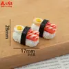 Nueva Serie de Muñecas Comida de Sushi Deliciosa 3D Hecha a Mano Casa de Muñecas Comida Juego DIY Pegamento de Crema Resina Accesorios Colgante