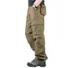 Overoles Transfronterizos para Hombre Pantalones Casuales para Exteriores Tallas Grandes Pantalones Deportivos de Pierna Recta Bolsillos Múltiples Sueltos Pantalones de Trabajo