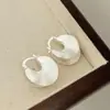 2025 Nuevo Estilo Coreano Elegante Moda Simple Pendientes de Broquel de Plata 925 Estilo Ins Lujo Ligero Pendientes Exquisitos Pendientes Venta al por Mayor