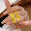 2025 Cobre Blanco Nuevo Estilo Chino Chapado en Oro Palabra Auspiciosa Colgante Estilo Palacio Atrae Riqueza y Trae Fortuna Medalla de Oro Collar para el Año del Zodiaco