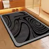 Tapete de Chão de Lama Diatomácea com Listras Simples Transfronteiriço Banheiro Absorção de Água Antiderrapante Tapete Seca-Pés Doméstico Secagem Rápida Tapete Espessado
