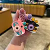Llavero de Cámara de Proyección Linda de Dibujos Animados Colgante para Mochila Astronauta Conejito Pequeño Regalo para Niños Venta al por Mayor