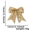 Moño Navideño Verde Completo de 13 cm Accesorios de Decoración para Árbol de Navidad Colgante de Mini Moño Navideño