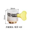 Adaptador Convertidor de Grifo Conector Universal Grifo Antiguo Sin Rosca Interfaz de Lavabo para Verduras M22 Dientes Gruesos de 4 Puntos
