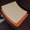 Sousplat de Couro Chuangmu Impermeável, Isolado e à Prova de Óleo Jogo Americano de Mesa de Hotel para Casa Luxo Leve em Forma de Leque Linha Única