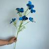 Azul céu azul escuro cor casamento auditório floral macio decoração de casa simulação flor em estoque