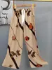 Pantalones de pijama de algodón para mujer, verano, finos, estampados, casuales, de pierna ancha, pueden usar mujeres embarazadas, comercio exterior, pantalones de talla grande