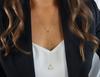 Joyería al por mayor de comercio exterior europea y americana collar corto de metal hueco de doble triángulo simple para fotografía callejera AliExpress explosión