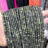 2*4mm Turquesa Natural Cuentas Sueltas Ojo de Tigre Cuentas de Ábaco Separador Accesorios para Joyería DIY Pulsera con Cuentas Collar
