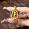 Collar Colgante de Calabaza Inteligente de Zirconia Más Vendido para Mujer, Aretes Antiguos de Oro Arena, Estilo Palacio, Joyería Duradera, Venta Directa