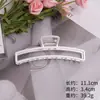 Horquilla de metal de alta calidad de Amazon con clip superior para cola de caballo, horquilla mate con forma cuadrada geométrica, venta al por mayor