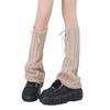 Calcetines holgados de punto trenzado acampanados rojos, calentadores de piernas de lana cálida, calcetines de punto, calentadores de botas para chica, forro polar cálido