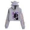Comercio Exterior Nuevos Hechizos Regreso a la Guerra Jujutsu Kaisen Orejas de Gato Sudadera con Capucha para Mujer Sudadera