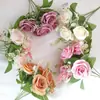 Flores Artificiales, Rosas Artificiales, Rosas para Ramo de Boda, Decoraciones Románticas de Rosas para Boda, Rosas de San Valentín