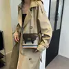 Bolsa Cuadrada Pequeña Tejida de Paja de Gama Alta al por Mayor para Mujer 2025 Otoño Nueva Bolso de Hombro de Color Contrastante Lujo Ligero Bolso Cruzado de Moda Celebridad de Internet