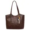 Bolso Casual para Viajes Diarios para Mujer, Gran Capacidad, Bolso de Hombro, Nuevo Estilo 2026, Retro, Versátil, Hombro Único, Bolso Tote Elegante