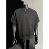 Sudadera de Manga Larga de Algodón 380g con Remaches para Hombre, Otoño 2026, Camiseta Casual Holgada con Retazos, Talla Grande