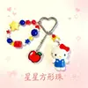 Llavero Colgante Auténtico Serie Cafetería Familiar Sanrio Muñeca My Melody Linda Colgante Decoración para Bolsa