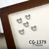 Joias para Nail Art da Nova Série Borboleta, Zircônia Brilhante de Luxo Acessível Borboleta Vazada Cor White K Acessórios de Unha Usáveis
