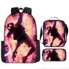 Mochila escolar periférica de Spider-Man para niños y estudiantes de entrega rápida transfronteriza, mochila de hombro, juego de tres piezas