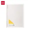 Cuaderno Deli Hb5403 Ligero con Anillas Desmontables de 3 Agujeros, Fácil de Pasar las Páginas Sin Irritar la Mano, Serie de Colores, Cuaderno de Espiral Desmontable