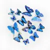 Comércio Exterior Adesivos de Parede de Borboleta Artificial Coloridos de 12 Peças para Decoração de Fundo de Casa, Casamento e Festa Adesivos de Parede de Borboleta em PVC