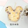Estilo coreano fofo brilho lantejoula Mickey gato KT desenho animado crianças bebê grampo de cabelo acessórios de cabelo material casaco cachecol acessórios