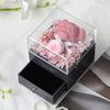Caixa de Presente Flor Eterna Urso Musgo Rosa Gaveta Colar Anel Caixa de Joias Amazon Quente Atravessando Fronteiras Atacado