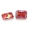 Piedras Sueltas de Moissanita de Colores Radiantes en Color D, Color Fanta, Morado Imperial, Naranja, Rosa, Verde y Azul Océano con Bordes Facetados Largos