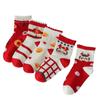 Calcetines navideños para niños, calcetines de primavera y otoño, sin hueso, para Año Nuevo, para niños, calcetines medianos para niños, calcetines medianos para niñas, calcetines para bebés y niños.
