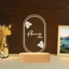Luz de Noche Personalizada para Habitación de Bebé Etsy Transfronteriza Regalo para Recién Nacido Amazon Patrón Floral Personalizado Regalo