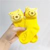 Calcetines de Muñeco 3D Versátiles de Doble Puntada Estilo Coreano para Niños Calcetines de Peluche de Dibujos Animados Calcetines de Media Caña Calcetines Caídos