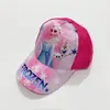 Gorra de Béisbol con Estampado de Princesa de Dibujos Animados para Jardín de Infancia, Visera Solar, Gorra de Protección Solar para Hielo y Nieve, Gorra Fina de Malla para Niños y Niñas, Primavera y Verano