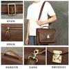 Pasta Masculina de Couro Genuíno de Alta Qualidade Bolsa de Mão para Viagem de Negócios Retrô Couro Crazy Horse Bolsa para Computador Bolsa Transversal de Ombro para Homens