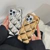 Patrón de Diamante Electroplateado Tridimensional Adecuado para Funda de Teléfono iPhone 16 Pro Max, Apple 17 Modelo Nuevo 14/15 Sensación de Alta Gama