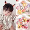 Cuerda para el cabello para niños banda elástica niña no daña el cabello tamaño pequeño banda para el cabello para el pulgar adorno para la cabeza de bebé liga para bebé pequeña cuerda para el cabello chirrido