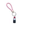 Llavero de cuerda trenzada creativo de la serie Amazon Red, accesorios para llavero, llavero de cuerda de cuero trenzado con dibujos animados