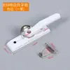 Cerradura de ventana antigua cerradura de media luna de acero inoxidable cerradura de empujar y tirar para puertas y ventanas cerradura de pestillo de ventana de vidrio para puerta y ventana de aleación de aluminio corredera y acero plástico