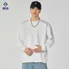Ropa de Hombre Xintang Camiseta de manga larga para hombre, cuello redondo, corte holgado, camiseta básica casual versátil, nuevo modelo primavera 2026