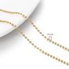Cadena de Cuentas de Cobre Rellena de Oro de 14K Cadena de Extensión de Terminación Pulsera Collar Material DIY Hecho a Mano Accesorios de Joyería Venta al por Mayor Transfronteriza